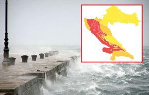 IZNIMNO OPASNO VRIJEME! Sutra crveni meteoalarm za gotovo cijeli Jadran