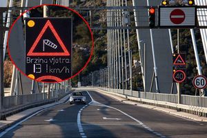 Na mostu Dubrovnik izmjereni najveći udari bure od 150 kilometara na sat!