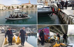 FOTO: EKO PATROLA DALMACIJA Velika akcija čišćenja podmorja na Braču, u Splitu i Solinu