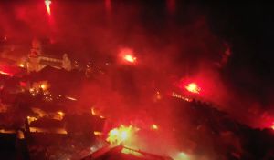 Šibenska policija podigla optužni prijedlog protiv dvojice organizatora navijačke proslave pirotehnikom u Šibeniku