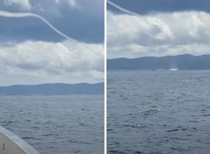 VIDEO Splićani s gliserom krenuli prema Visu, pa se pred njima stvorila ogromna pijavica