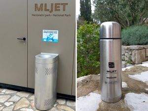 Fontane s pitkom ohlađenom vodom u NP Mljet