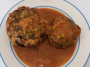 Artičoke s bobom i graškom