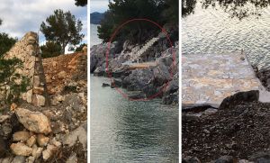 Ilegalni zidovi i terase na moru u Dragama i Pakoštanima - Načelnik: "Ne možemo sve hajdučki rušiti!"