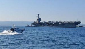 Najveći ratni brod "USS Gerald R. Ford" uplovio u Split