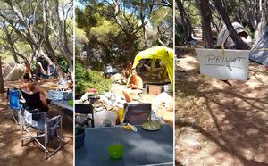 VIDEO Otkrivamo otok kod Pakoštana s gomilom ilegalnih kampista - Ogradili se i napisali "Privatno!"