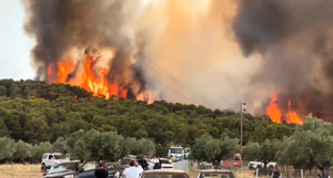 FOTO/VIDEO U Grčkoj gori na tri fronte - Gotovo 30 tisuća ljudi evakuirano je iz svojih domova i hotela