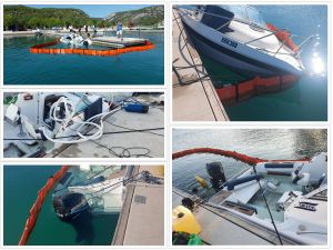 FOTO Norveški gliser spašen od potonuća u skradinskoj marini