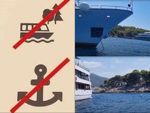 VIDEO Dugim konopima vežu se za stabla i stijene te sidro bacaju unatoč zabranama: "Netko će ostaviti glavu ovdje!"