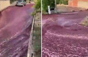 Više od 2 milijuna litara crnog vina preplavilo portugalski gradić - ovaj video je za ne povjerovati!