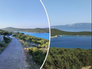 Na Unijama se gradi biciklistička staza i šetnica