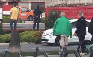 VIDEO S gradilišta hotela Marjan u Splitu pala željezna greda na automobil koji je bio u prolazu