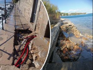 FOTO Olujno nevrijeme u potpunosti uništilo šetnice u Opatiji i na otoku Ižu