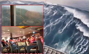 VIDEO Kruzer s 396 putnika ostao bez struje i pogona pa na njega naletio golemi val!