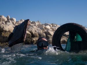 Splitski ronioci pred uređenje Žnjanskog platoa: "Odavde smo iz mora do sad izvadili 450 kubika otpada i 2 tisuće automobilskih guma!"