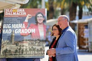 Nakon što ih je splitski gradonačelnik prozvao za medijski reket, Slobodna Dalmaciju na naslovnicu stavila njegovu ženu