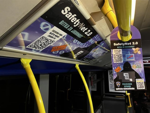 JESTE LI UOČILI DA VAS PROMATRA CRNI TIP? Splitska policija po autobusima zalijepila letke i plakate