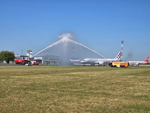 Svečeno dočekan novi zrakoplov Croatia Airlinesa - Butković: "Ovo je prvi od 15 u floti"