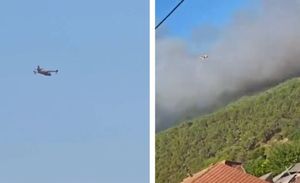 OGROMAN POŽAR KOD SKRADINA Ugrožene su kuće, gase čak četiri kanadera!