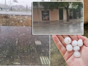 NEVRIJEME S TUČOM U ISTRI Temperatura se strmoglavila s 35 na 17 °C!