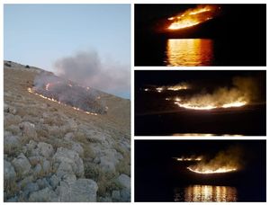 Policija privela muškarca koji je signalnom raketom zapalio kornatski otok dok je "slavio Oluju"