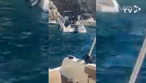 "VI SE BAVITE TURIZMOM?" Gliser tone, a ljudi gledaju i snimaju: "Sram vas bilo! Nitko nije pomogao, vezao brod za svoj da ne potone!"