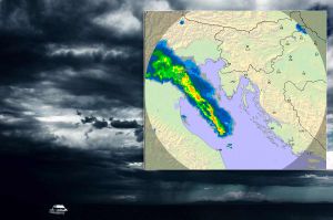 Olujna linija se razvila na otvorenom moru sjevernog Jadrana - Stigla je do Istre!