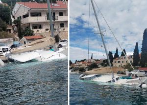 Nasukali se i napustili katamaran na Šolti: "Nakon 2 sata je potonuo, a okolo nafta smrdi!"