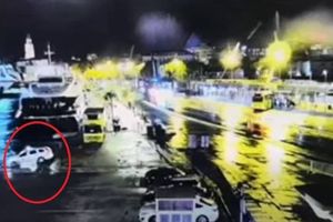VIDEO Pogledajte snimku upada taksija u more u Splitu
