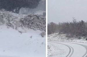 BIJELI BOŽIĆ Zabijelio se Brač, temperatura na Vidovoj gori spustila se na -2 stupnja