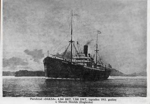 Prošlo je 95 godina od tragedije dubrovačkog parnog broda "Daksa" - svi su pomorci tada izgubili život u olujnom Biskajskom zaljevu!