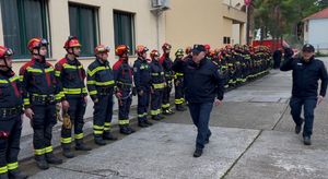 Provjera operativne sposobnosti vatrogasnih spasilačkih timova sa psima na području Trogira