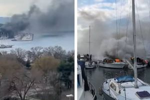 Gore plovila u splitskoj lučici Spinut!
