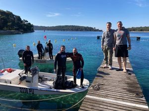 Trening reprezentacije podvodnog ribolova na Malom Lošinju