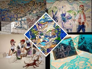 Mural koji priča priču o omiljenom okupljalištu starih Makarana
