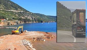 VIDEO: IMAMO DOKUMENTE Tone zemlje u moru ispred Komiže, a sve protivno Glavnom projektu ribarske luke - Voditelj projekta: "To je ostalo od gradnje supermarketa!"