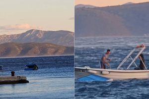 Bura u more odnijela mobilni toalet - Čupali ga mladići s pasarom