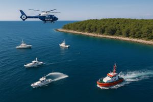 „ASAR 2025“ Velika pokazna vježba potrage i spašavanja zrakoplova na otoku Lošinju