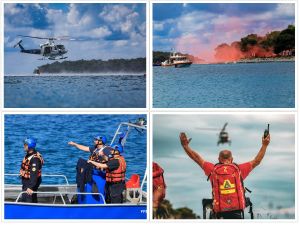 ŠTO AKO ZRAKOPLOV S PUTNICIMA PADNE U MORE Održana velika vježba potrage i spašavanja u akvatoriju Malog Lošinja