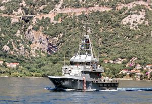 Obalni ophodni brod "Umag"  na međunarodnoj vojnoj vježbi u Crnoj Gori