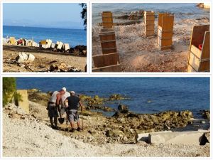 ŠTO JE OVO NA BRAČU? "Uzdižu se betonski stupovi na samoj plaži, nema koncesije, table za radove - ništa!" Snimljene i osobe koje ovdje grade!
