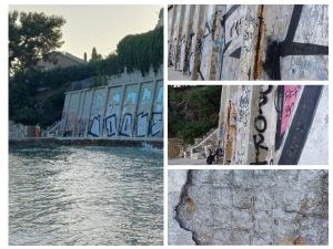 OPASNI ZID NA POMORSKOM DOBRU Na splitskom Zvončacu svakodnevno su ugroženi životi: "Prolazite na vlastitu odgovornost!"