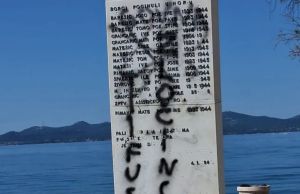 OPET! Neuki primitivci u Zadru išarali spomenik antifašističkim borcima