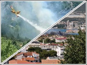 POŽAR I USRED SPLITA Ugašena buktinja na Velikom Brdu iznad Makarske