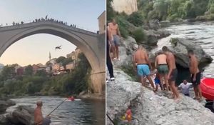 Turist skočio sa Starog mosta u Mostaru, domaći ga pretukli