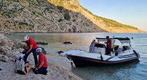 HGSS spašavao ozlijeđenu mladu ženu s nepristupačne plaže u Brelima