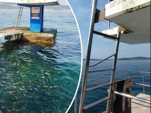 FOTO Ovako izgleda skakaonica bazena na moru u Zadru nakon obnove koju je Grad platio milijun kuna