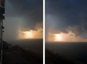 VIDEO Ovako izgleda nevrijeme dok stiže na Palagružu!