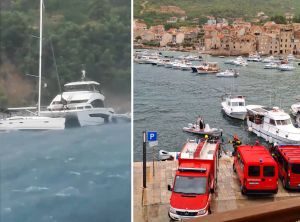 Vatrogasci sinoć na olujnom moru kod Komiže spasili čak 16 osoba!