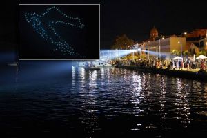 VIDEO Svjetlosnim spektaklom Šibenik proslavio 130 godina prve javne rasvjete na izmjeničnu struju